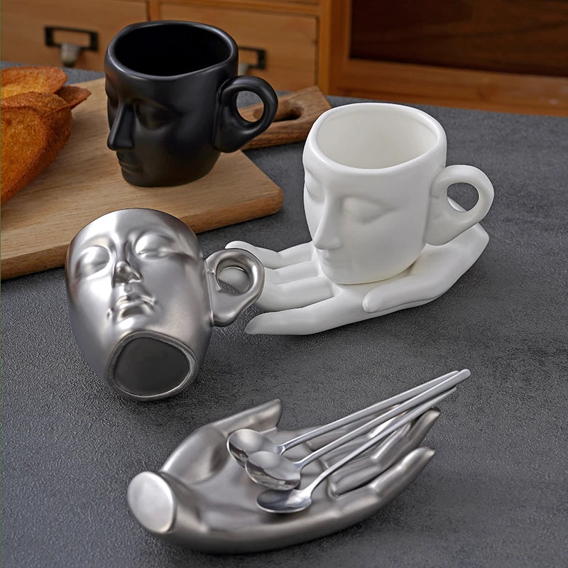 Sculpté Face Coffee Set