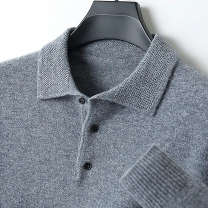 Wool Polo Pullover