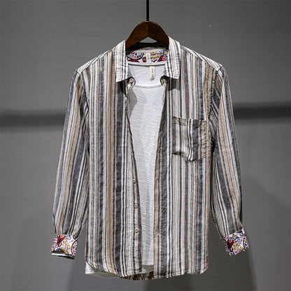 Linen Stripe Shirt