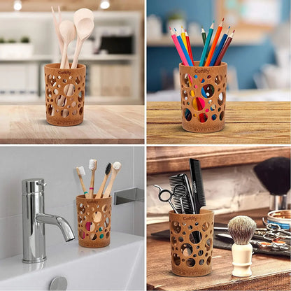 Bamboo Brush Holder