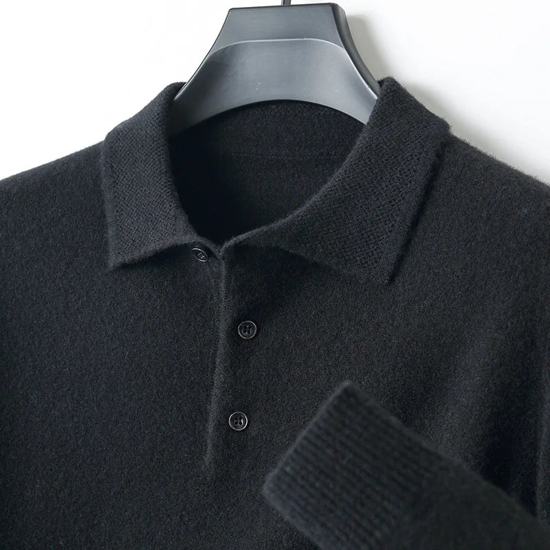 Wool Polo Pullover