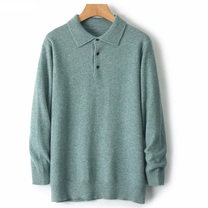 Wool Polo Pullover