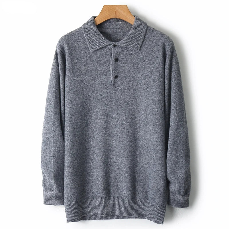 Wool Polo Pullover